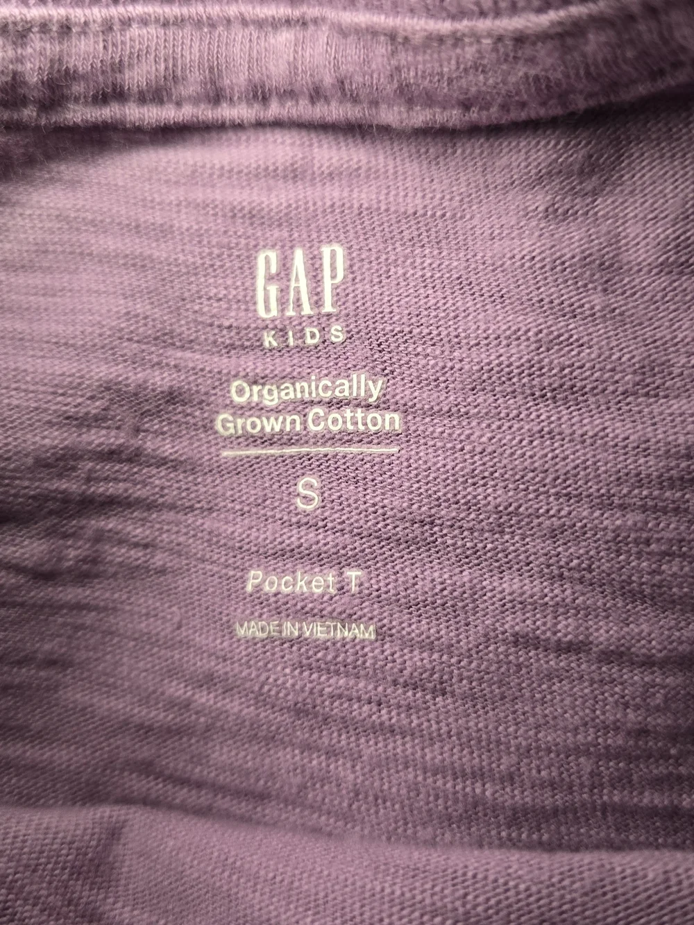 GAP Gradient Purple Short-Sleeve Pocket Heavy Cotton Back To School.